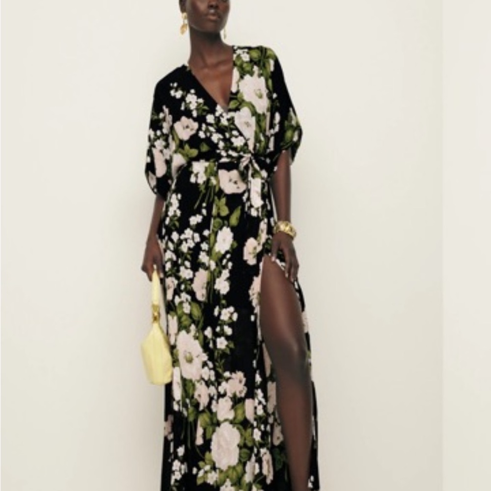 Reformation Winslow Dress in Raven